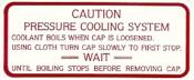 Cooling System Decal