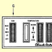 G. Heater & A/C Fan Blower Switch