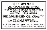 Canada Oil Change Decal