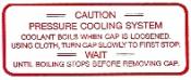 Cooling System Decal